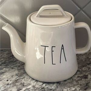 Rae Dunn Artisan Collection by Magenta Home Tea Pot Off White Teapot 2 Piece